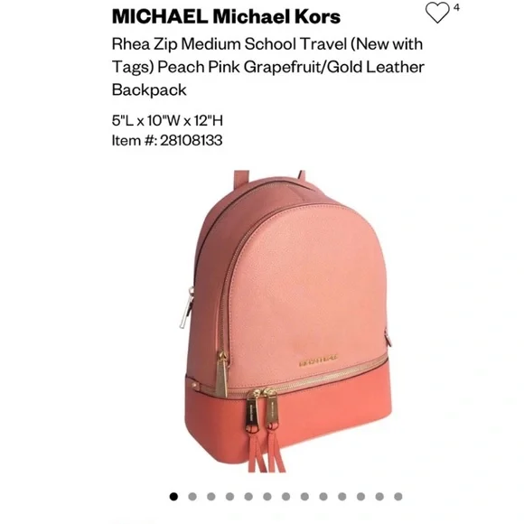 Michael Kors new Rhea backpack - Picture 6 of 6